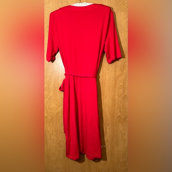 Adrianna Papell size 4 red wrap dress - Picture 4 of 8